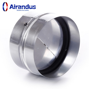 Alta Qualidade Galvanizado Aço Redondo PVA Back Draft Damper HVAC Ar Ventilação Volume Controle Flexível One Way Obturador para Duto - Product Image 5