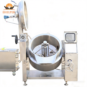 Olla de Cocción al Vacío Inclinable / Mezclador con Camisa de Vapor |   Control Automático de Temperatura, Cuchillas Desmontables, Calentamiento y Mezcla Eficientes - Product Image 1