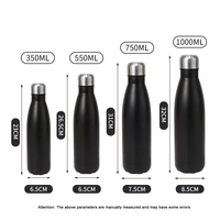 Bouteille d'eau isotherme en acier inoxydable de 500 ml (17 oz) en forme de bouteille de cola, personnalisable, pour le sport et les activités de plein air, tasse thermos fitness