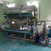 Stérilisateur pour l'industrie alimentaire Stérilisation Machine de pasteurisation de viande en conserve Traitement de cuisson à haute température