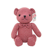 Peluche mignonne pour couple, motif pied-de-poule, petit ours, différentes couleurs, ruban, rembourrage en coton PP, jouets en peluche Missyou pour la Saint-Valentin