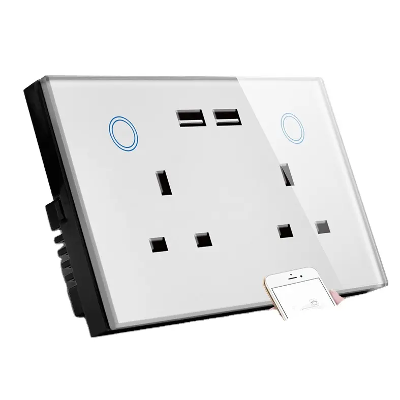 Cuộc Sống Thông Minh Anh Thông Minh Wifi Tường Ổ Cắm Với USB Ổ Cắm Sạc/Wifi Tường Ổ Cắm UK/Thông Minh Wifi Tường Ổ Cắm