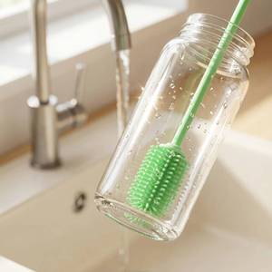 Medium Long Handle Cleaner Eco-Friendly Silicone <b>Brush</b> for Narrow Mouth <b>Bottle</b> - Product Image 3