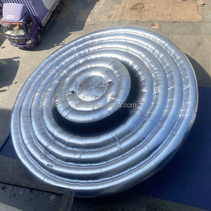 Jenor Oggetti di Scena Pubblicitari Gonfiabili Giganti: Modello UFO Volante Argentato per Eventi e Decorazioni Sceniche - Product Image 1