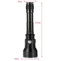 Lampe de plongée LED haute puissance XHP70.2, blanche, rechargeable, torche en alliage d'aluminium, batterie 26650, étanche IP68, RoHS