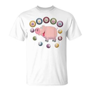 T-shirt Bingo Pig avec des boules de bingo pour les événements promotionnels - Product Image 1