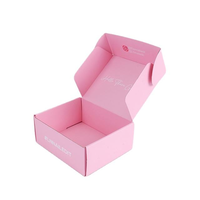 Boîtes d'expédition en carton ondulé personnalisées pour emballages cadeaux de produits roses