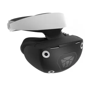 Silicone cao su Mũ bảo hiểm bảo vệ vỏ mềm bìa cho PS VR 2 VR Kính đầu dây đeo bảo vệ trường hợp