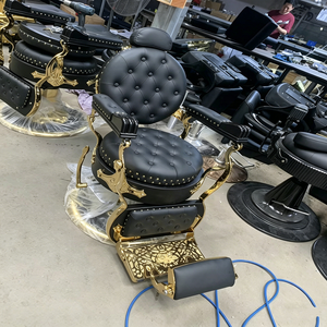 เก้าอี้ตัด<span class=keywords><strong>ผม</strong></span>แบบเอนนอนสำหรับงานหนัก สไตล์วินเทจ โครงโลหะ<span class=keywords><strong>สี</strong></span>ทอง สำหรับร้านทำ<span class=keywords><strong>ผม</strong></span> ร้านตัดผม และสปา ขายส่ง - Product Image 1