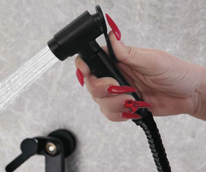 Juego de grifería higiénica negra para ducha íntima |   Montado en la pared |   THS Thermostyle ® - Product Image 4