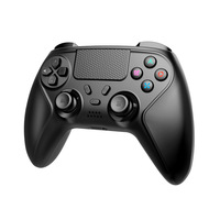 Manette de jeu sans fil pour PS4 avec éclairage, double moteur et capteur 6 axes, poignée de conception exclusive