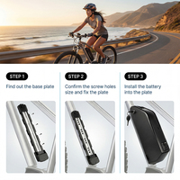 Batterie de vélo électrique au lithium-ion, pack de batterie Akku 48V 25Ah avec BMS 50A pour vélo électrique, sac de batterie Li avec chargeur 3A, entrepôt UE