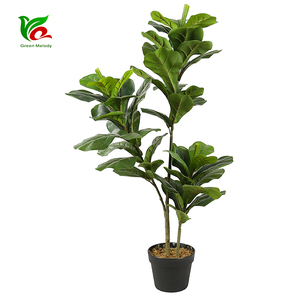 <strong>Artificial</strong> <strong>Plants</strong> Indoor Potted <strong>Plant</strong> Fiddle Leaf <strong>Fig</strong> Tree Ficus Lyrata Eco-Friendly PEVA 1M/3.28Ft - Product Image 1