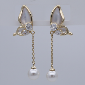 Alla moda sei pezzi di alta gioielleria placcata oro con perla per acquirenti attenti alla moda per occasioni regalo - Product Image 1