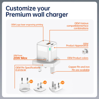 Chargeur rapide pour téléphone JELLICO 20W PD avec prise EU Type C, compatible avec les séries iPhone 16/15/14/13, certifié CE