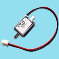 Mini-vanne solénoïde électrique intelligente CC 3V 4.5V 6V 12V 24V N/C normalement fermée pour gaz/air