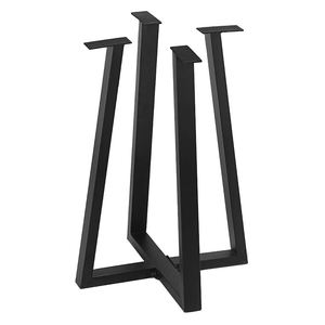 Основание для журнального столика, трапециевидные ножки стола для продажи, стильная мебель, металл, чугун, промышленный, винтажный, оптовая продажа, под заказ - Product Image 2