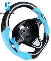 Volant en fibre de carbone forgé à fond plat personnalisé pour Ford Fiesta EcoSport Mk7 Mk7.5 St 180 Mk8 Mk6 Mk5 2013 2014 2006