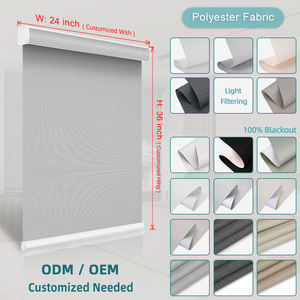 Pare-soleil <span class=keywords><strong>intérieur</strong></span> vertical imperméable <span class=keywords><strong>à</strong></span> l'eau au design moderne personnalisé volet roulant en PVC blanc stores roulants pour salon salle de bain - Product Image 2