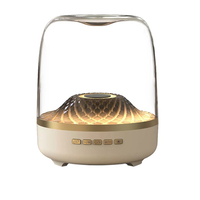 Altavoz Bluetooth de Vidrio Transparente de Moda, 10 W, Graves Potentes, Luz Ambiental RGB, Altavoz Inalámbrico Portátil para Decoración del Hogar, Juegos y Fiestas