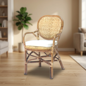 Chaise JAMAICA en rotin et bois faite à la main, style moderne, pour salon, appartement, salle à manger, hôtel, mobilier de maison - Vente chaude - Product Image 2