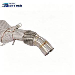 ท่อดาวน์ไปป์สแตนเลสแบบไหลสูงสำหรับ BMW M340i G20 G21 B58 3.0T พร้อมระบบไอเสียแบบแข่ง OPF เชื่อมด้วยวิธี TIG - Product Image 3