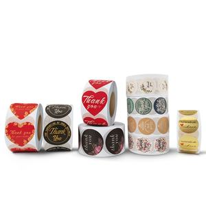 Etiquetas Adhesivas de Papel con Impresión Personalizada, Etiquetas de Vinilo de Agradecimiento en Rollo para Empaquetado de Pequeñas Empresas - Product Image 2