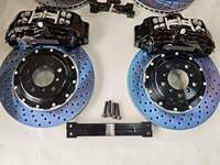 Nouveau kit de freinage surdimensionné 18Z à 4 pots et 6 pistons en aluminium + céramique carbone à fixation directe pour Nissan/VW, garantie 1 an