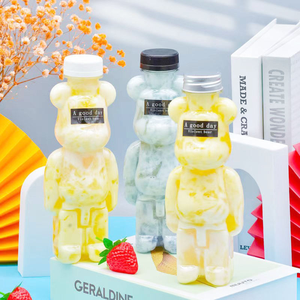 New Design PET <b>Plastic</b> Juice Coffee Mineral Water Bottles 300ml 500ml Capacities Screw <b>Cap</b> Beverage Containers - Product Image 5