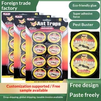 Pièges à fourmis adhésifs écologiques non toxiques pour usage intérieur/extérieur, lot de 8, élimination en une seule fois, vente en gros
