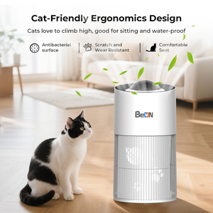 BEON شاشة تعمل باللمس AQI أجهزة تنقية الهواء للحيوانات الأليفة لإزالة الروائح المنزلية - Product Image 2