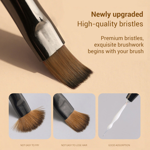 Pinceau à ongles en bois personnalisé avec manche en diamant, poils en nylon ultra doux pour la manucure au gel - Product Image 3