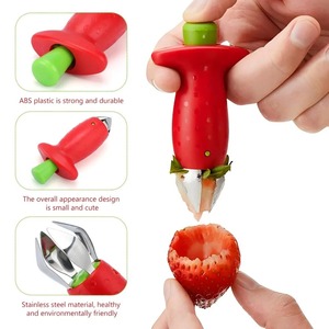Strawberry Huller Pineapple Cutters Novel Tomato Stalks Remover Fruit Knife Useful Strawberry Leaf Cleaner Kitchen Accessories - Product Image 5