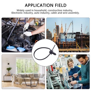 Factory Nylon Push Wire Cable Ties 8.3"x0.18" Heavy Duty Nylon Push Mount Self <strong>Locking</strong> Resistant for Indoor Wire Tying - Product Image 6