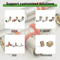 Conector de Compresión PEX de Latón de Alta Calidad, 20mm*3/4", Unión Macho, Estándar ANSI, Certificado ISO 9001, Garantía de 3 Años