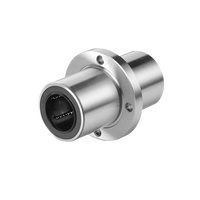 Rodamiento Lineal con Brida Redonda Centralizada LMTFM-LUU, Niquelado, Buje Deslizante Lineal Opcional para Equipos de Transmisión Automatizada