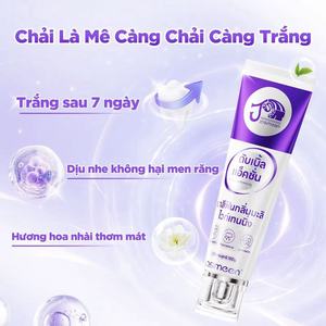 Dentifrice blanchissant Jasmineen Fresh 100g, blanchiment dentaire aux herbes pour adultes - Product Image 3