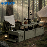Table de pique-nique pliable verte de haute qualité en plastique imperméable pour coffre de voiture, organisateur de rangement pour camping en extérieur