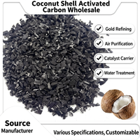 Charbon actif en coque de noix de coco en gros, granulométrie 8-16 mesh, valeur d'iode 1000, certifié ISO 9001, pureté 99,99 % pour le traitement de l'eau