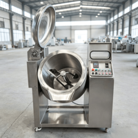 Elektrische oliekookmixer met automatische kantelfunctie, thermisch geïsoleerde oliepot en planetaire roerder voor fruitjam, tomatenpuree en currysaus