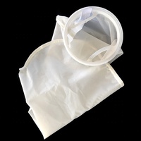 Chaussette filtrante en nylon haute précision avec anneau en plastique pour la filtration des liquides, le traitement de l'eau, la peinture, l'industrie alimentaire et chimique