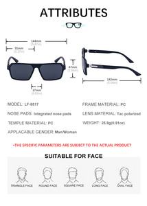 Gafas de Sol KAJILA de Moda con Logotipo Personalizado, Polarizadas, con <span class=keywords><strong>Bisagra</strong></span> de Resorte de <span class=keywords><strong>Doble</strong></span> Acción, Protección UV400 para Conducir, para Hombre - Product Image 6