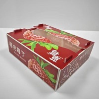 Meilleur prix d'usine pour les caisses en plastique ondulé en polypropylène pour l'emballage des bleuets, des cerises, des fruits, des fraises, boîte d'expédition circulante