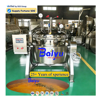 Baiyu automatique en acier inoxydable bouilloire soupe fruits confiture cuiseur vapeur veste Pot 100 200 500 litres industriel pression Pot