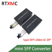 Endüstriyel 100/1000mb süper Mini Fiber optik medya dönüştürücü tek modlu 1 Fiber SC Port Gigabit medya dönüştürücü Ethernet