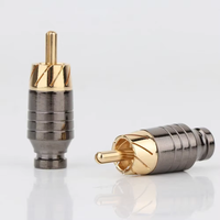 Soudure de luxe RCA prise Jack connecteur haut-parleur sortie Audio/entrée adaptateur prise plaqué or écouteur connecteur Jack