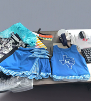 Ensemble d'uniformes scolaires d'été personnalisés à pois, tenue décontractée pour filles. Tenue de sport style preppy avec lettrage