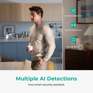 Cámara de Seguridad WiFi 2K para Interiores OEM ODM, 360 °   Cámara Inteligente para el Hogar con Detección Humana por IA, Audio Bidireccional y Personalizable - Product Image 2