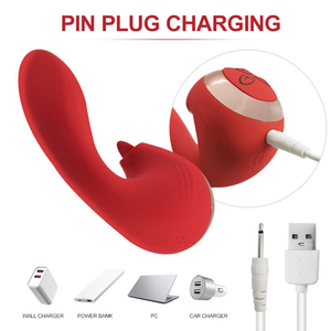 Pin Plug Charging with 3 in 1 Functional Adult Massager Sex <b>Vibrator</b> - Product Image 2