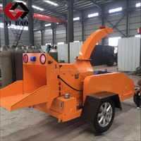 Broyeur de jardin diesel chinois 40 CV, robuste, pour tiges, pailles et bois, avec dispositifs de sécurité